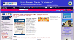 Desktop Screenshot of liceoaristosseno.it